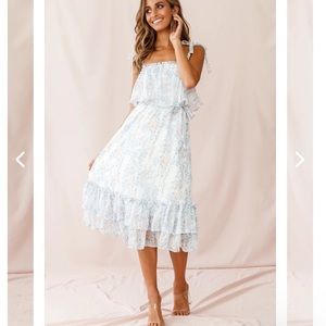 Selfie Leslie: MAEVE SHOULDER TIE LAYERED RUFFLE DRESS WHITE